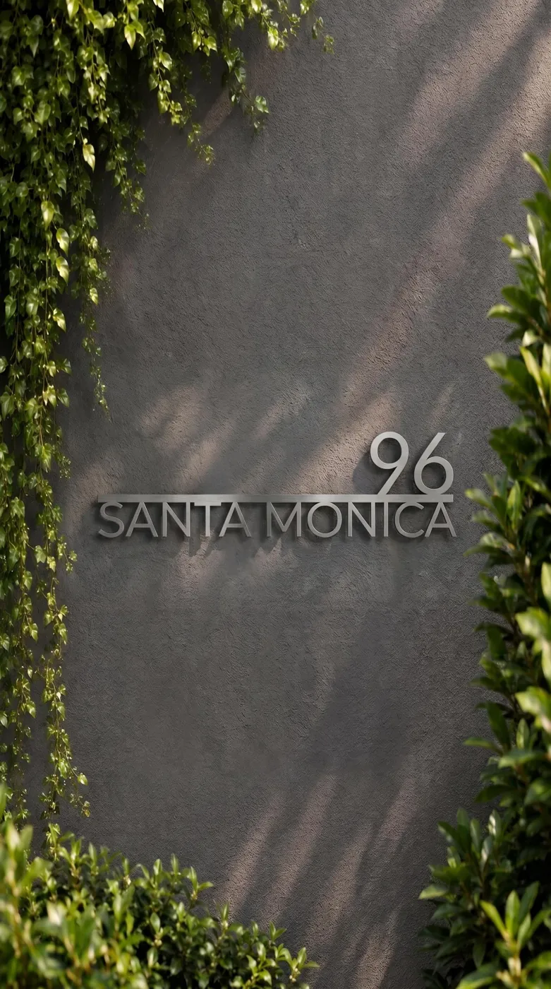 Cut-Out Stainless Steel House Number Sign
